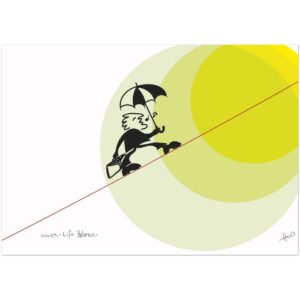 Work–Life Balance – Life Thread | A6 Pocket Edition | 10 Art Postcards